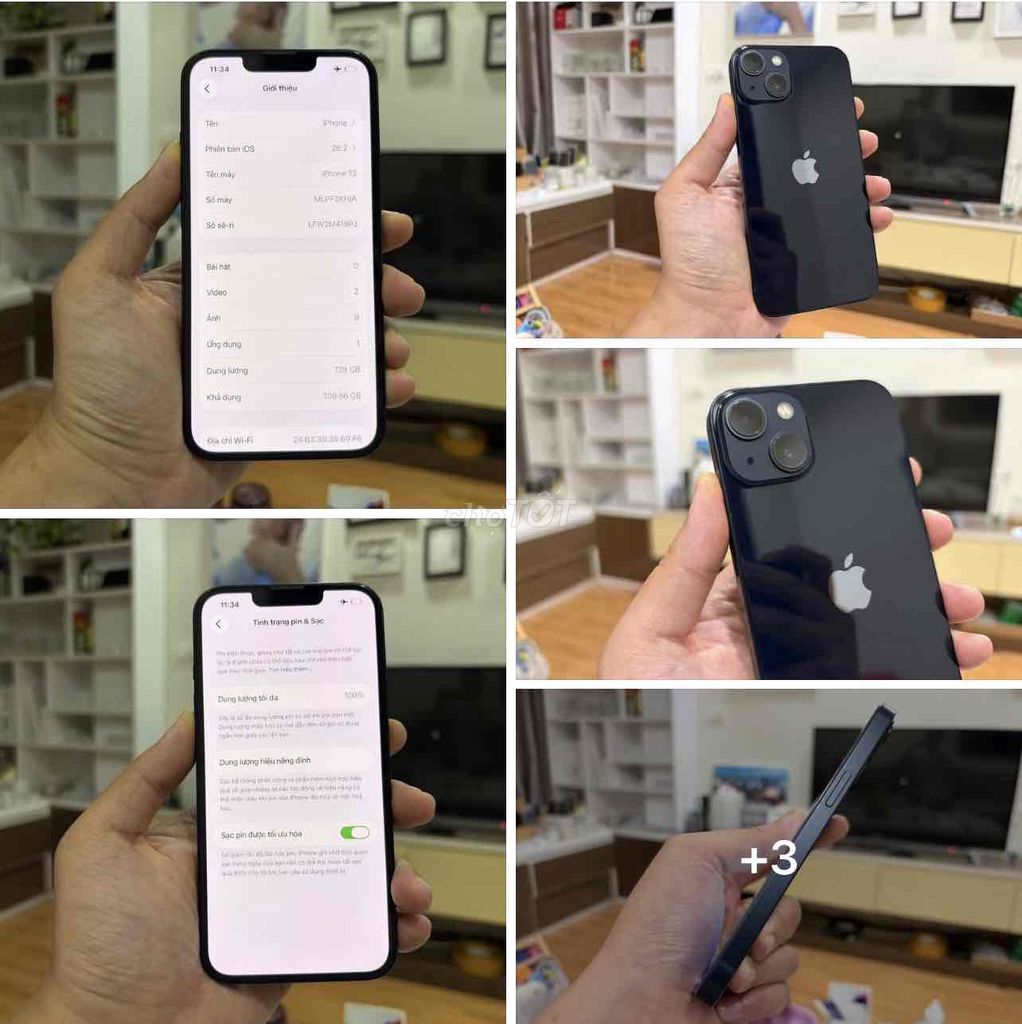 iPhone 13 128Gb Đen 99% KENG APPLE 12/2026. Mua bán Điện thoại tại Quận Thanh Xuân Hà Nội được đăng bởi Nguyễn Huy Dũng hình 1