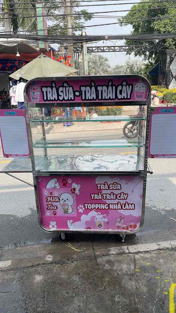 tủ bán trà sữa