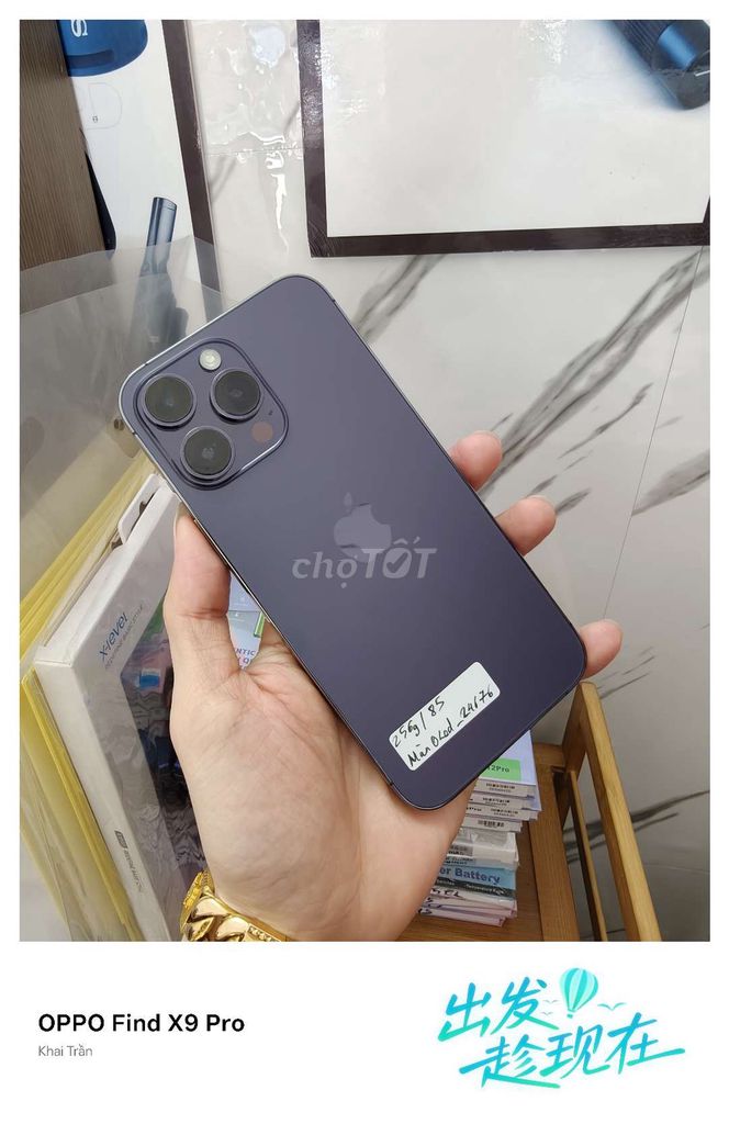 Apple iPhone 14 Pro Max 256GB Tím. Mua bán Điện thoại tại Thành phố Nha Trang Khánh Hòa được đăng bởi khaitransmartphone hình 1