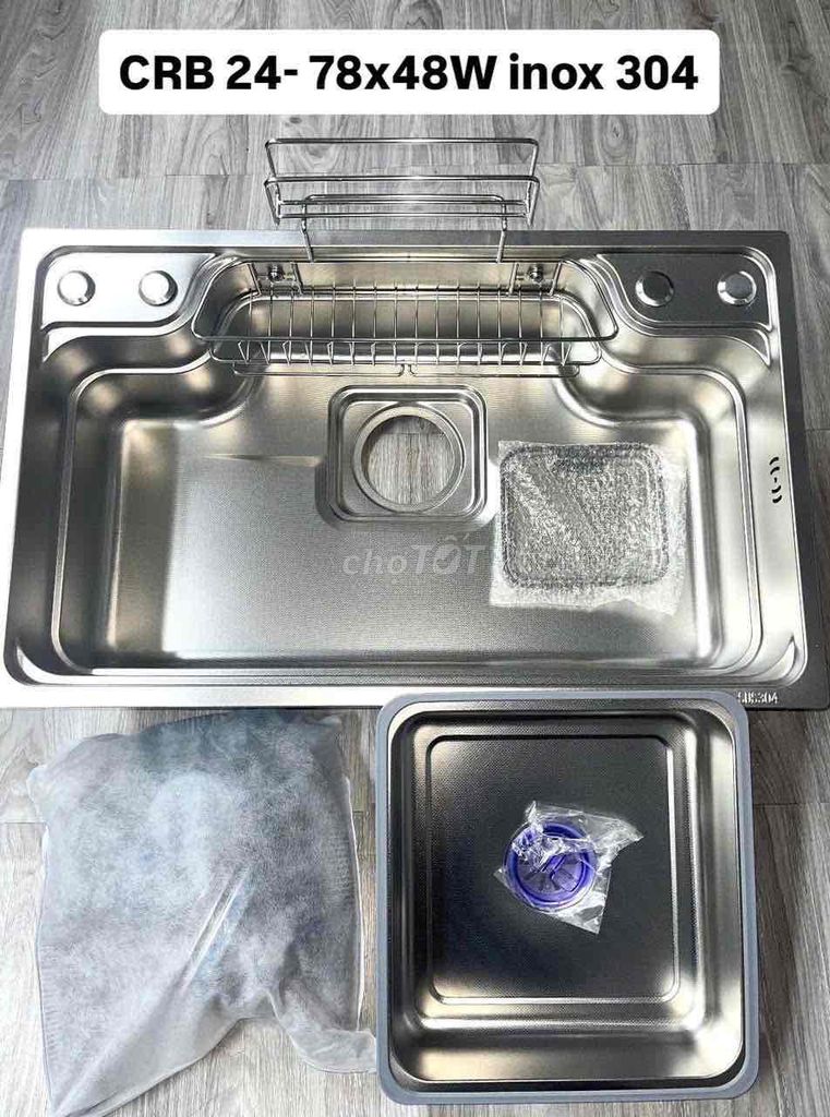 Chậu rửa chén CRB 24 Inox 304. Mua bán Thiết bị vệ sinh, nhà tắm tại Thành phố Thuận An Bình Dương được đăng bởi NGUYỄN THỊ LÊ hình 1