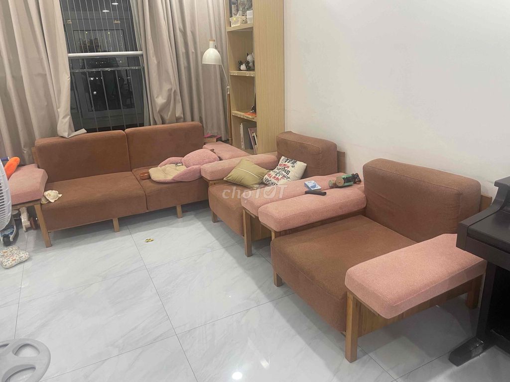 Ghế sofa nỉ hiện đại màu hồng nâu. Mua bán Bàn ghế tại Thành phố Thủ Đức Tp Hồ Chí Minh được đăng bởi Tú hình 1