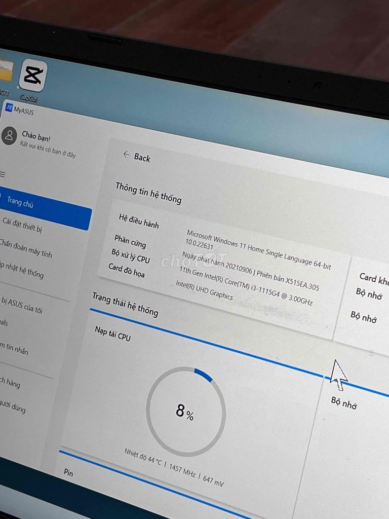 Asus VivoBook i3, SSD 480GB, RAM 4GB, 15.6 inch. Mua bán Laptop tại Huyện Mang Thít Vĩnh Long được đăng bởi Đình Khánh  hình 5