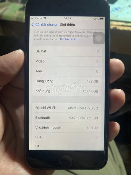 Apple iPhone SE 2020 128GB Đen. Mua bán Điện thoại tại Quận 1 Tp Hồ Chí Minh được đăng bởi Hội Đồ Điện Tử hình 1