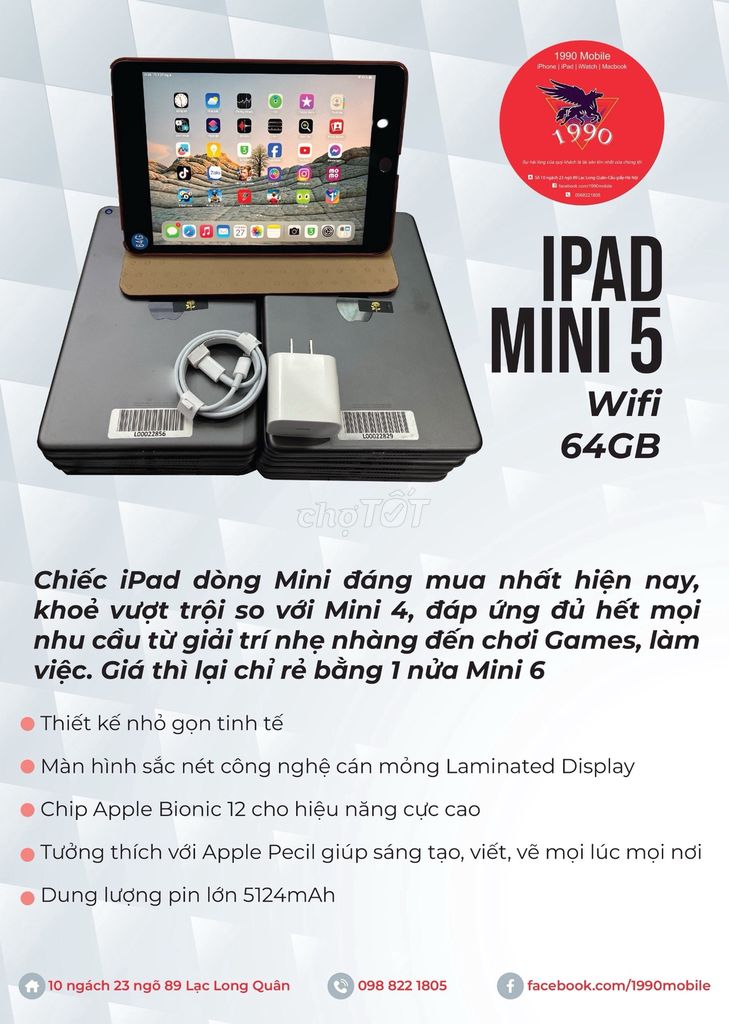 iPad Mini 5 bản 64GB Only Wifi