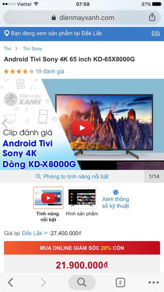 0984139398 - Tv 4K  Sony androi 65inch