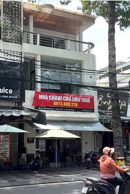 Cho Thuê Nhà 3 Tầng 6.5m Mặt Tiền Trần Hưng Đạo Vũng Tàu Phố Ngân Hàng