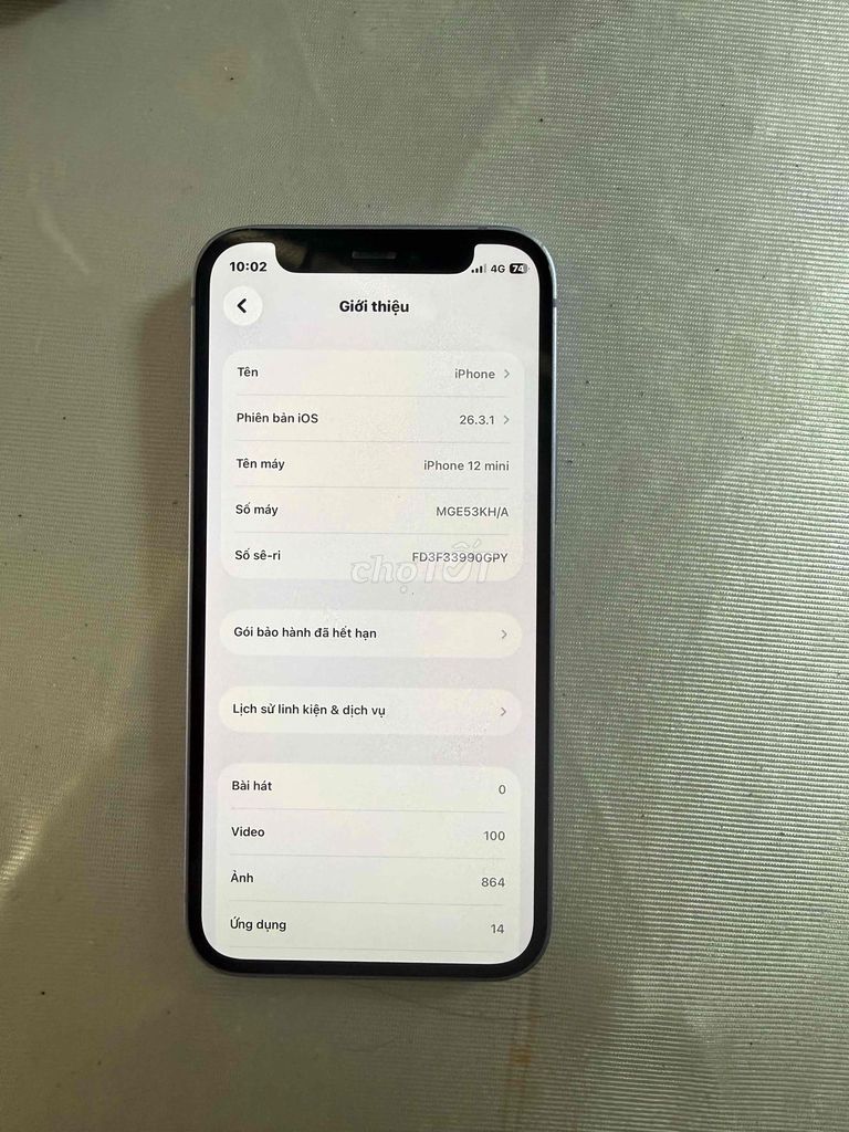 Apple iPhone 12 mini 128GB Tím. Mua bán Điện thoại tại Huyện Phong Điền Cần Thơ được đăng bởi Nam hồi đó hình 1