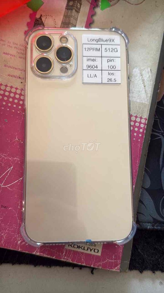 Apple iPhone 12 Pro Max 512GB Vàng. Mua bán Điện thoại tại Quận Cầu Giấy Hà Nội được đăng bởi Long blue 9x hình 1