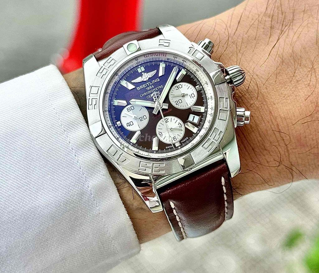 BREITLING Chronomat Panda Brown Dial Chronograph