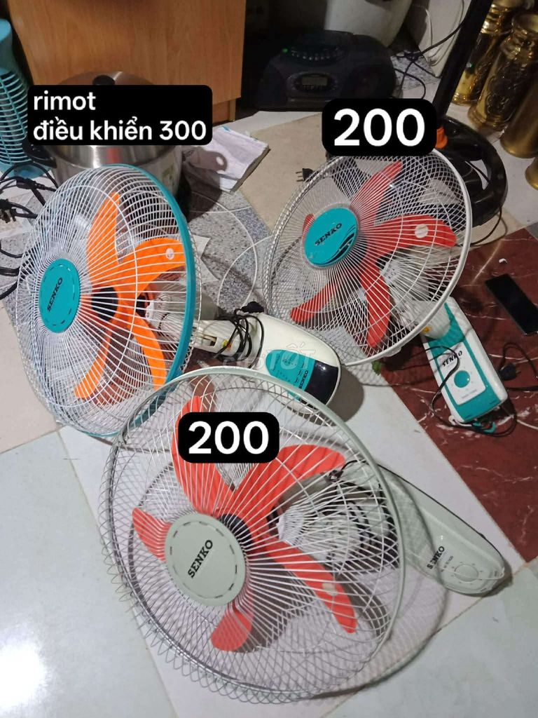 Quạt treo tường Senko Cam, Trắng đã qua sử dụng. Mua bán Quạt tại Thành phố Vũng Tàu Bà Rịa - Vũng Tàu được đăng bởi thu hiền hình 1