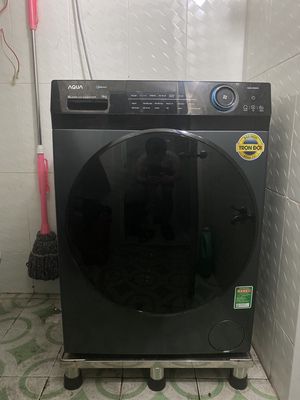 Máy giặt AQUA, 9kg, màu đen, Mới 89%