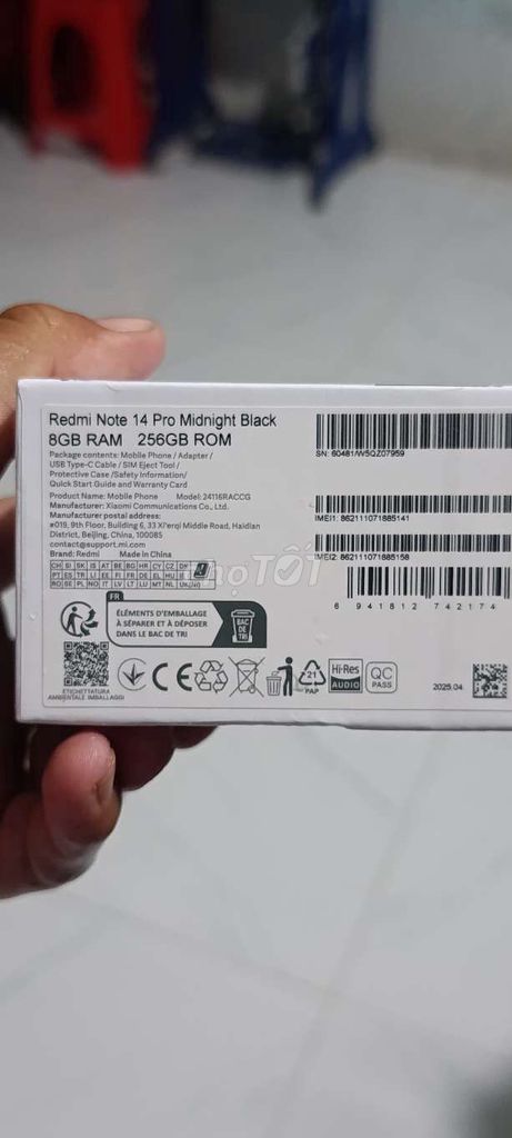 Xiaomi Redmi Note 14 Pro 8GB/256GB Đen. Mua bán Điện thoại tại Huyện Mỹ Tú Sóc Trăng được đăng bởi TUẤN ANH hình 1