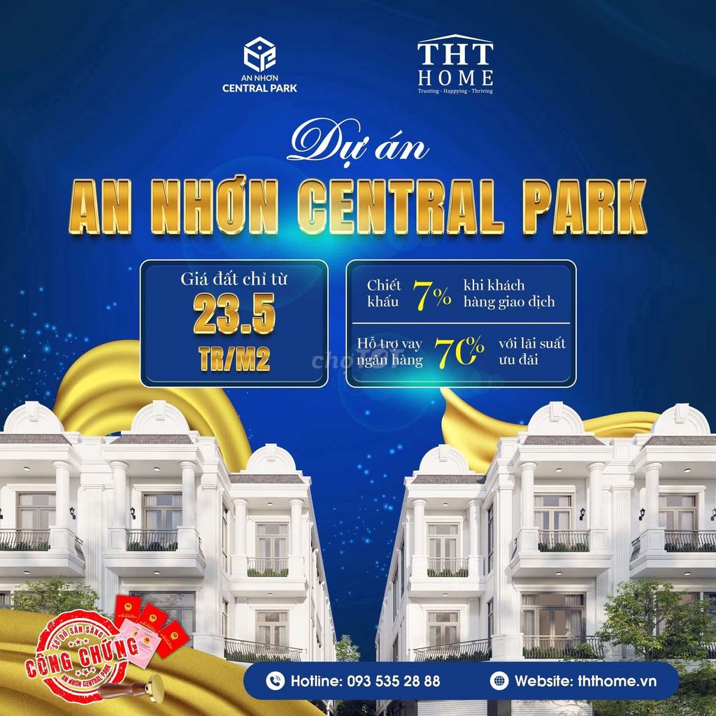 Nhà phố đã hoàn thiện an nhơn central park kề siêu thị go Nhà phố đã hoàn thiện an nhơn central park kề siêu thị go