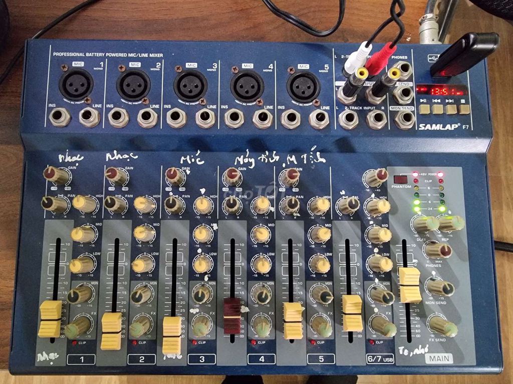 Bàn mixer Samlap F7. Mua bán Tivi, Âm thanh tại Huyện Đông Sơn Thanh Hóa được đăng bởi Minh hình 1