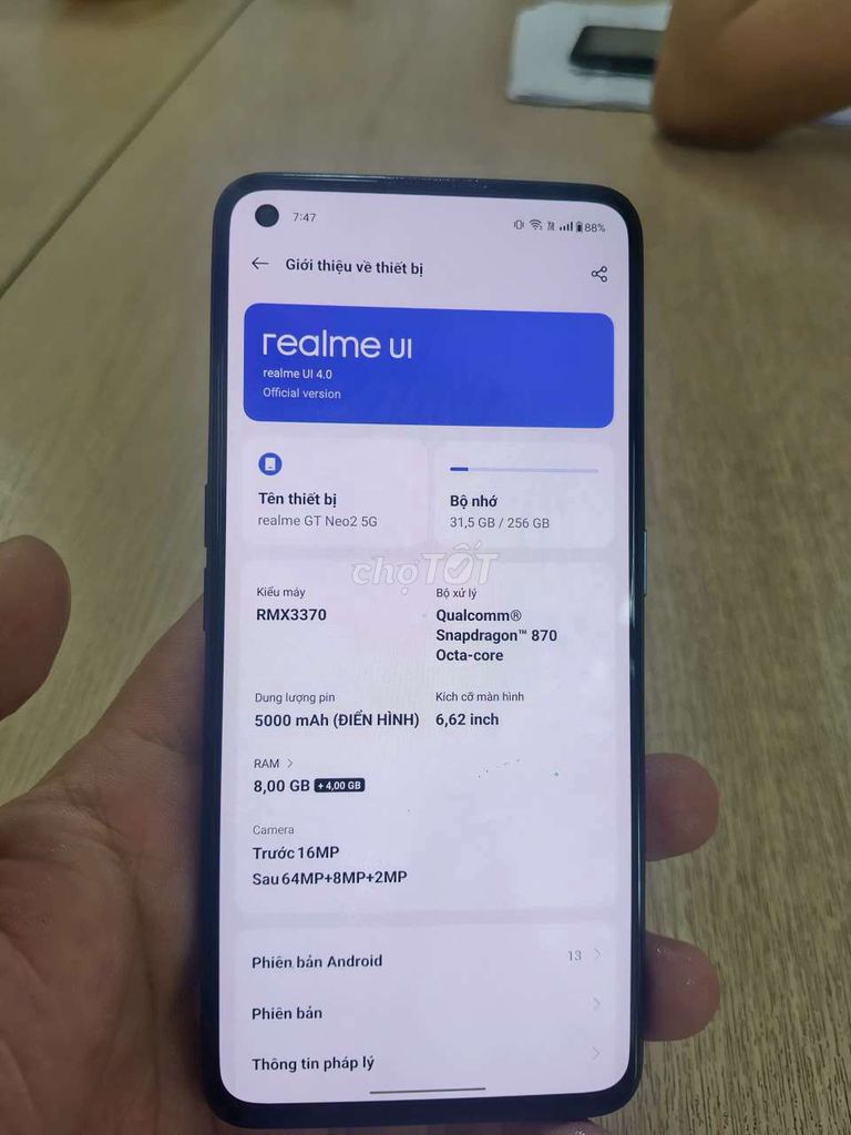 cần bán realme neo 2 8/256 chip 870 2 sim. Mua bán Điện thoại tại Quận Hải Châu Đà Nẵng được đăng bởi ph hình 1