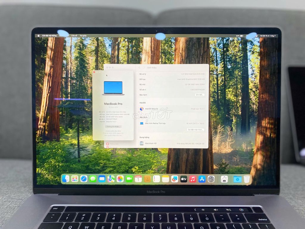  Macbook Pro 16inch 2019 Core i9 Ram 32Gb. Mua bán Laptop tại Quận 10 Tp Hồ Chí Minh được đăng bởi Lapvn hình 1