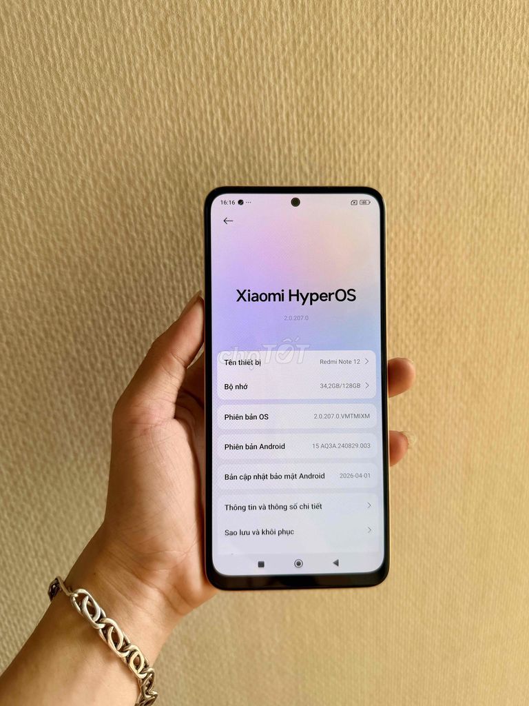 Redmi Note 12 ram8/128gb full chức năng. Mua bán Điện thoại tại Thành phố Thủ Đức Tp Hồ Chí Minh được đăng bởi Nguyễn Duy hình 1