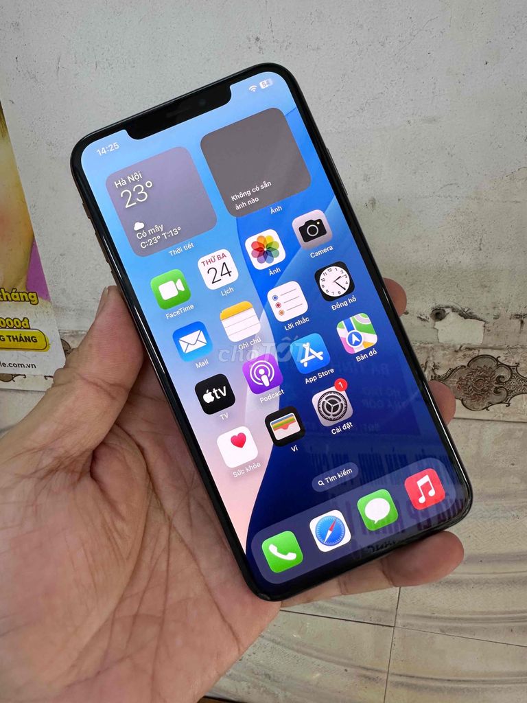 Iphone XS Max 256G màn zin lock sim ghép pin100 Gl