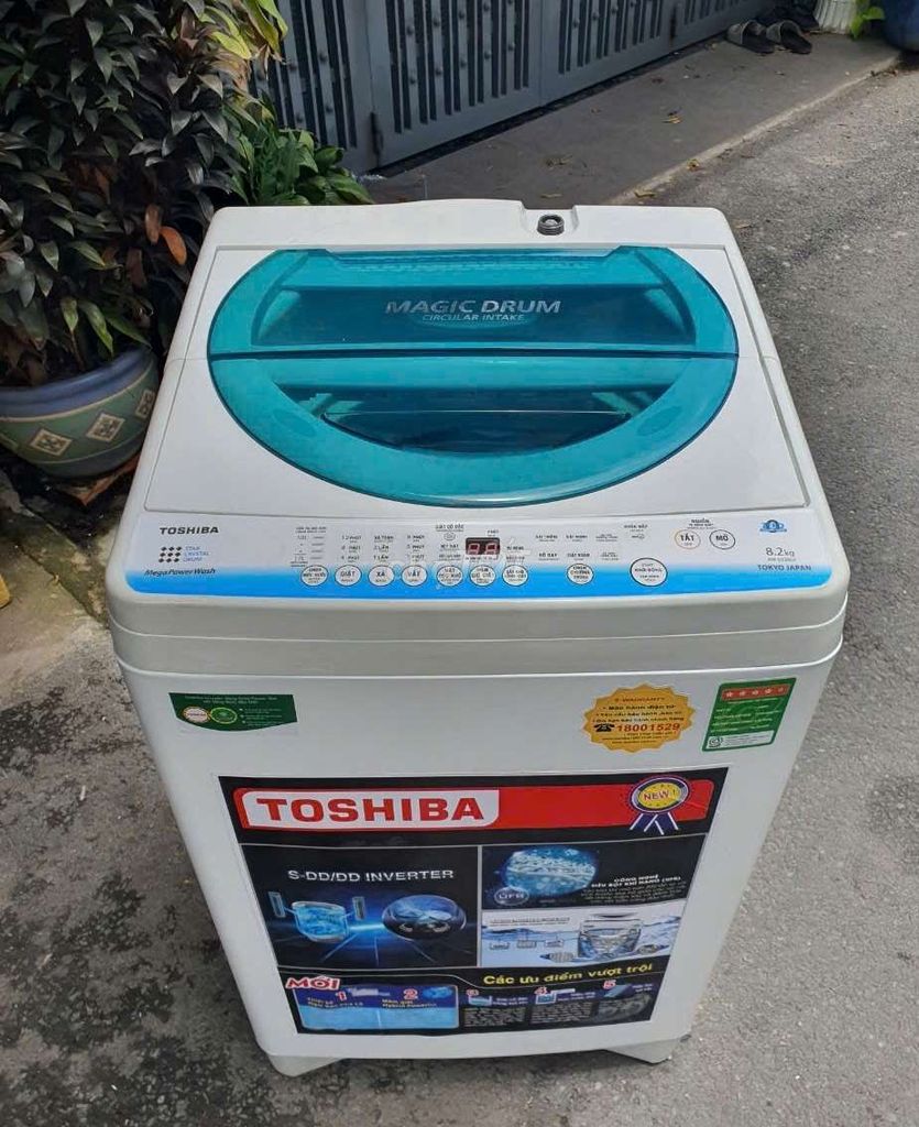 Thanh lý máy giặt Toshiba 8.2kg chạy tốt có BH