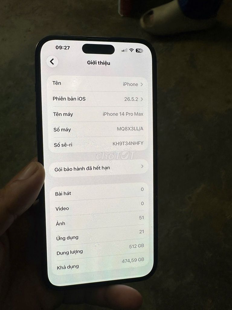 Apple iPhone 14 Pro Max 512GB Đen 97%. Mua bán Điện thoại tại Quận Hải An Hải Phòng được đăng bởi Hello Cute hình 1