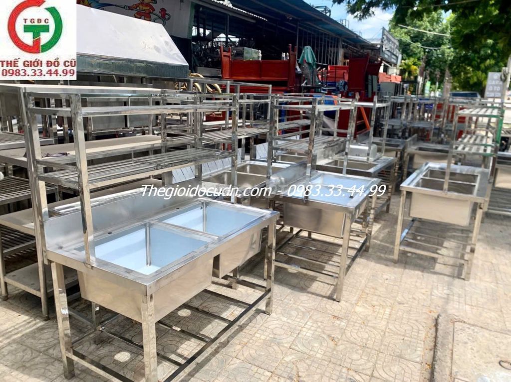Bồn rửa công nghiệp Inox 304. Mua bán Thiết bị vệ sinh, nhà tắm tại Quận Sơn Trà Đà Nẵng được đăng bởi THANH LÝ MUA BÁN ĐỒ CŨ MỚI hình 1