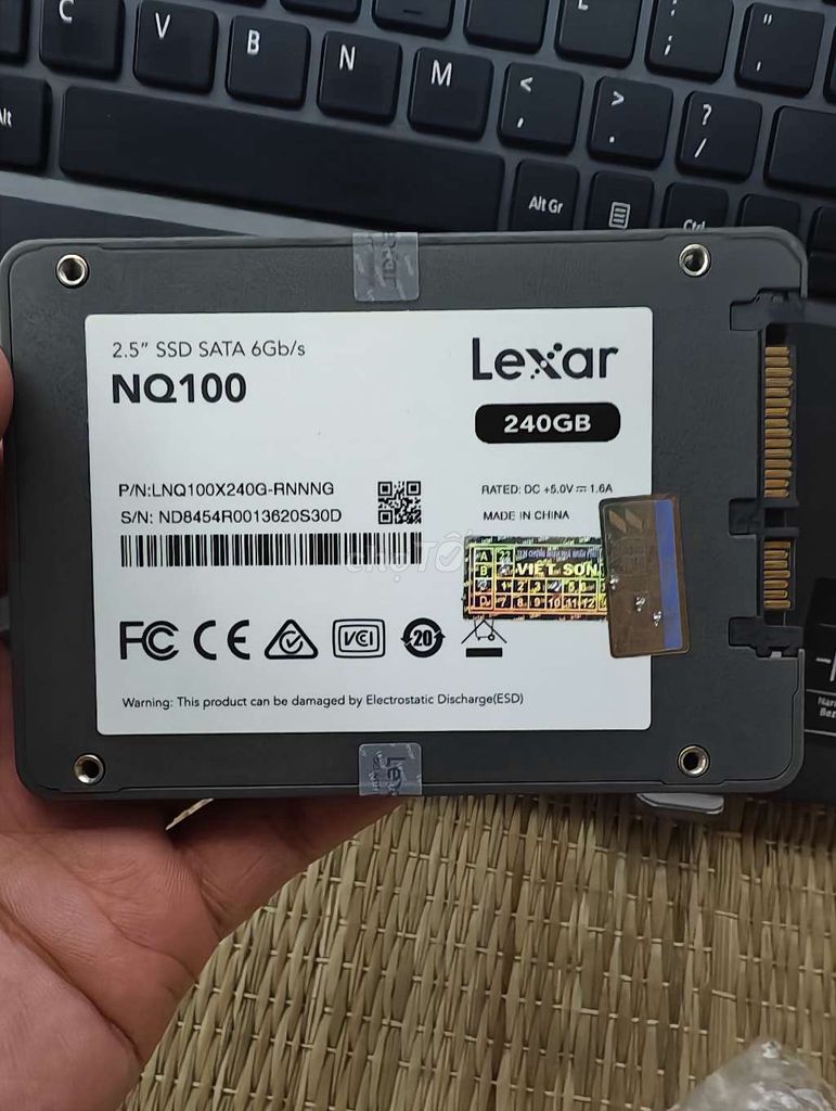 Ổ cứng SSD Lexar NQ100 240GB Đã sử dụng. Mua bán Linh kiện (RAM, Card...) tại Quận Hà Đông Hà Nội được đăng bởi Hải Đới hình 1