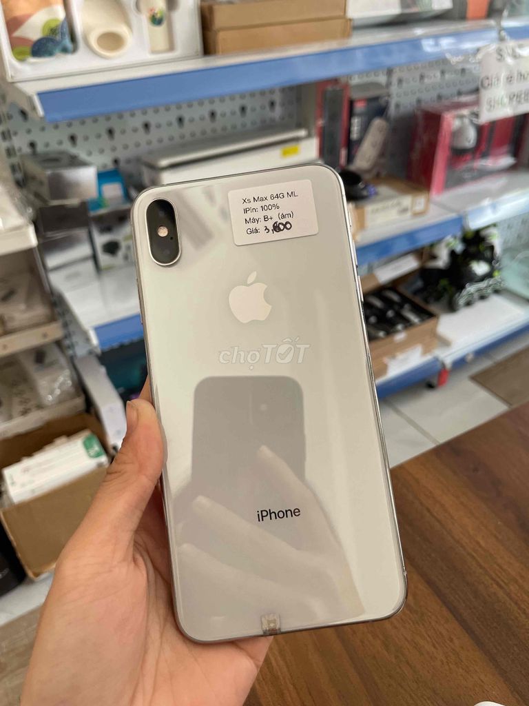 🤍IPhone XS Max 64Gb QT Trắng Màn lô Pin 100🤍