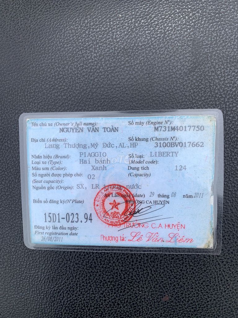 Nhà có chiếc xe liberty muốn bán cho ai sử dụng. Mua bán Xe máy tại Quận Hải An Hải Phòng được đăng bởi Nguyễn Cương hình 4