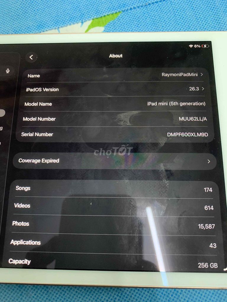 Apple iPad Mini 5 256GB Vàng hồng. Mua bán Máy tính bảng tại Quận Hải Châu Đà Nẵng được đăng bởi Lê Tự Đức hình 1