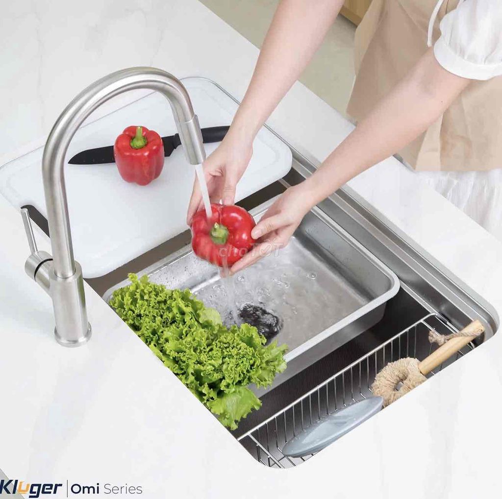 Chậu rửa bát Kluger KO7847FS Plus 1 hố tiện lợi. Mua bán Thiết bị vệ sinh, nhà tắm tại Quận Thanh Khê Đà Nẵng được đăng bởi Nội thất bếp trọn gói TST  hình 1