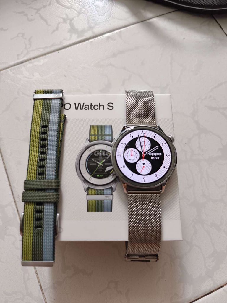 Oppo Watch S Bạc. Mua bán Thiết bị đeo thông minh tại Quận Tân Bình Tp Hồ Chí Minh được đăng bởi Quốc Tuấn  hình 1