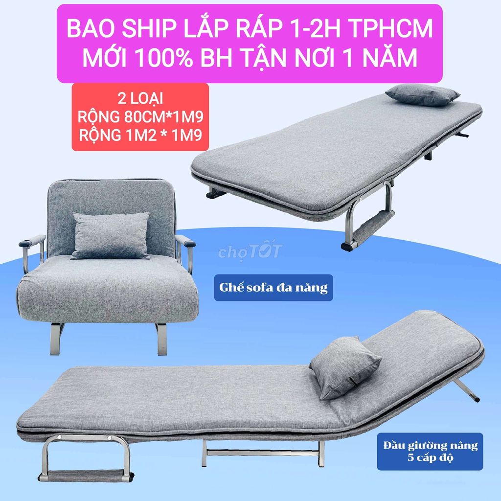 Giường xếp gấp gọn - Giường xếp thành ghế sofa