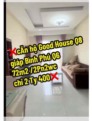 chủ bán căn hộ quận 8 giá rẻ hơn thị 500 triẹu giá 2,4 tỷ  ở liền vui