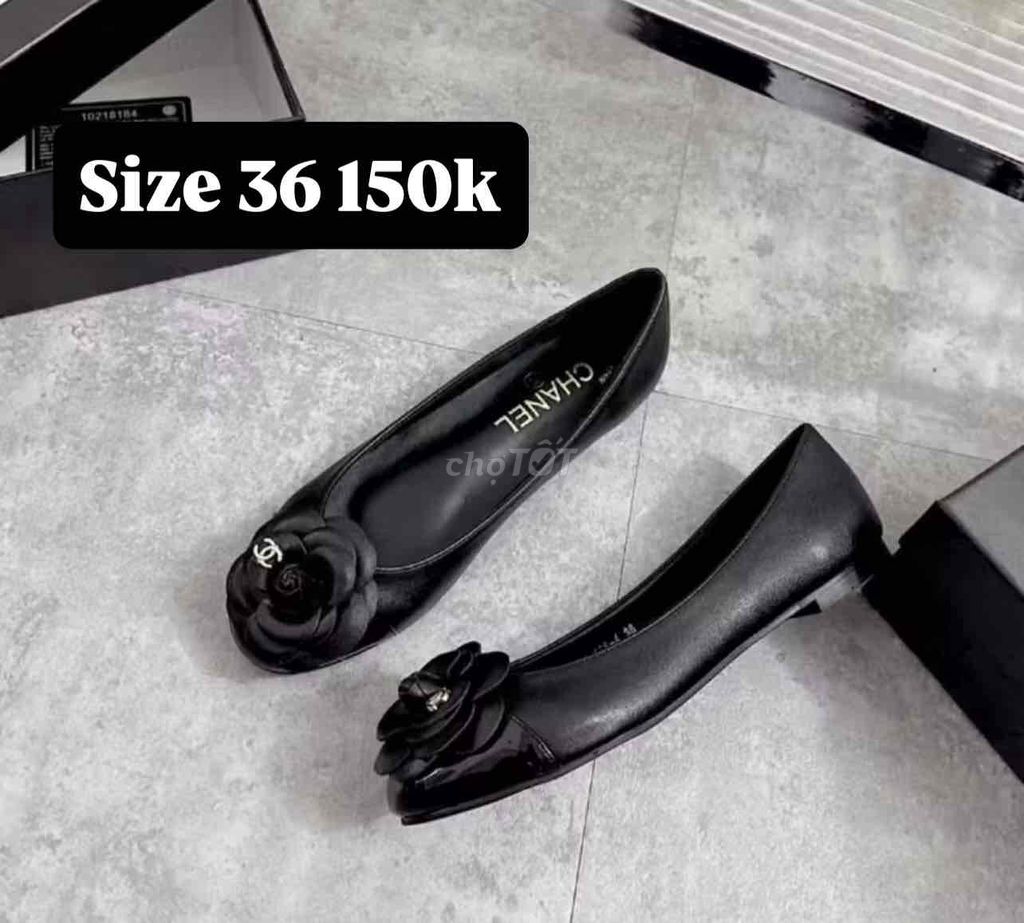 Giày búp bê Chanel Nữ đen size 36. Mua bán Giày dép tại Thành phố Hải Dương Hải Dương được đăng bởi Thỏ Iu hình 1