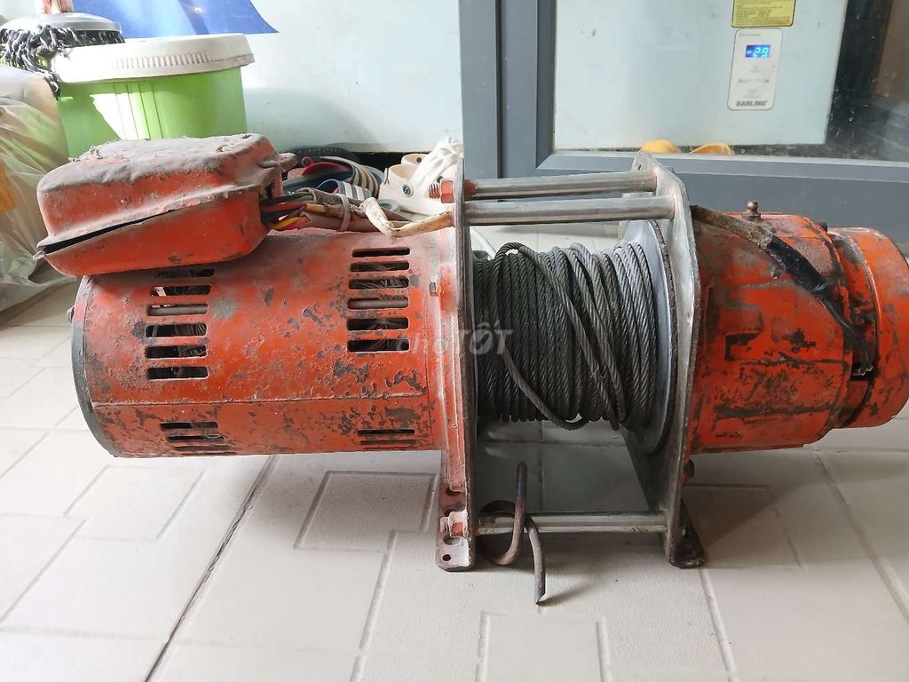 Motor tời đồ hàng nguyên bộ dây cáp lớn