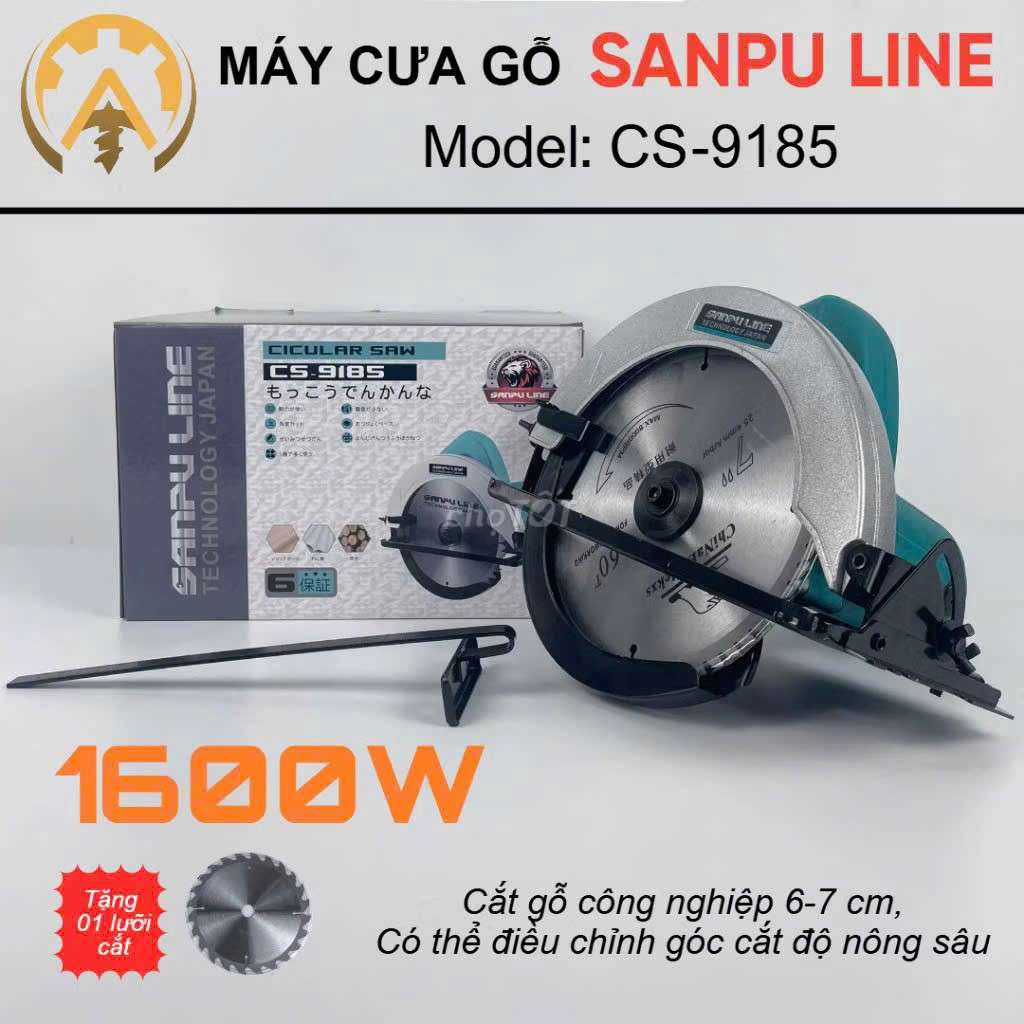 Máy cưa gỗ SANPU LINE CS-9185 1600W. Mua bán Đồ chuyên dụng, Giống nuôi trồng tại Quận Thanh Khê Đà Nẵng được đăng bởi cửa hàng MÁY MÓC ONLINE 747 Trần Cao Vân Đà Nẵng hình 1