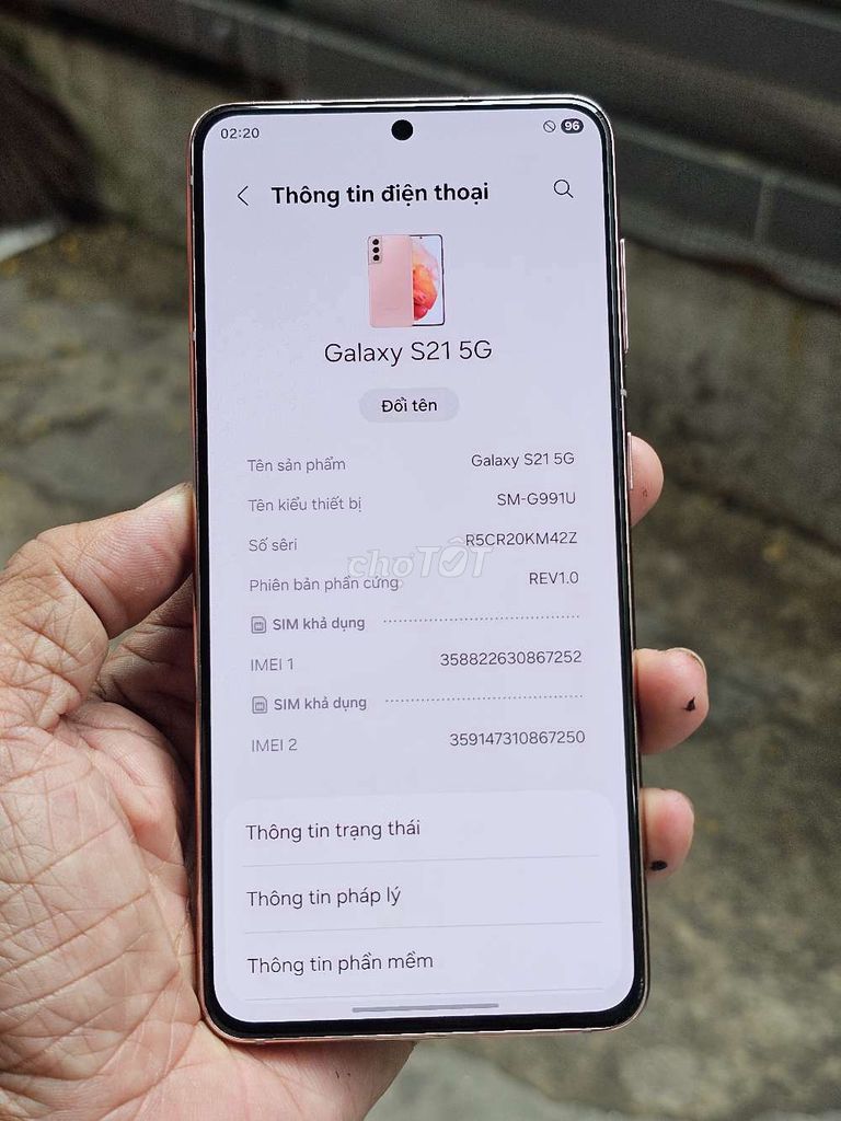  Galaxy S21 5G 128GB VN zin toàn bộ giá rẻ . Mua bán Điện thoại tại Quận 8 Tp Hồ Chí Minh được đăng bởi Thiên Hòa mobile  hình 1