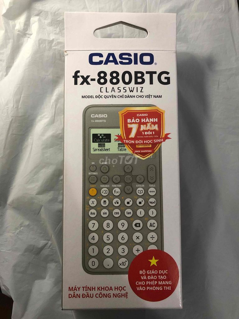 Máy tính Casio Fx-880BTG Xám (Quà Tặng HSG MTCT). Mua bán Đồ dùng văn phòng tại Huyện Dương Minh Châu Tây Ninh được đăng bởi Truong Q hình 1