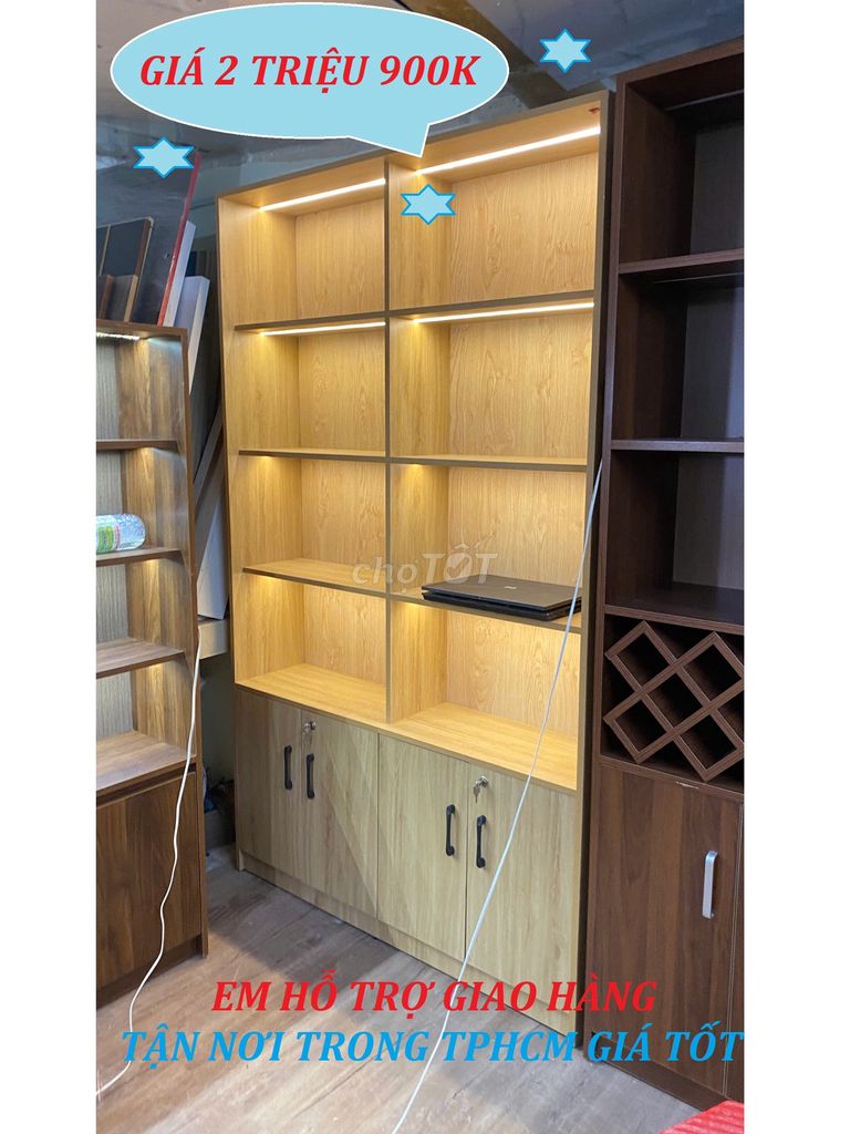 KỆ TỦ TRƯNG BÀY NƯỚC HOA 1M2 X 2M X 30CM. Mua bán Tủ, kệ gia đình tại Quận Gò Vấp Tp Hồ Chí Minh được đăng bởi  NỘI THẤT GIÁ XƯỞNG TPHCM hình 1
