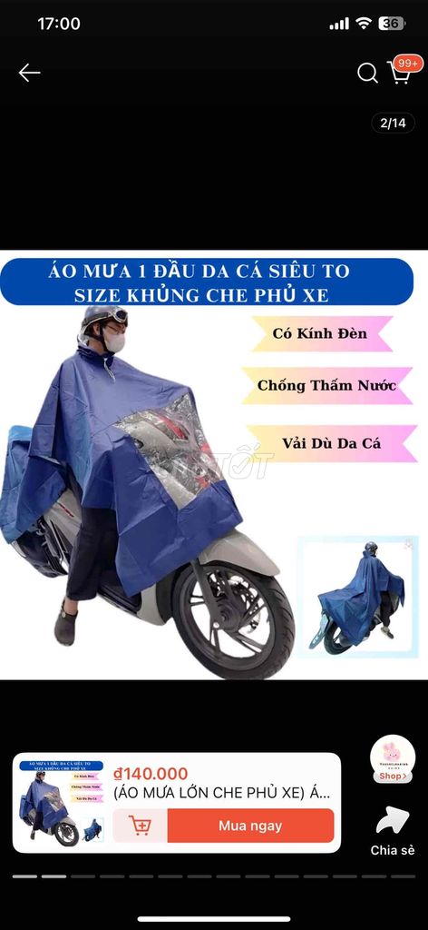 ÁO MƯA CÁNH DƠI VẢI DA CÁ CAO CẤP/ THANH LÝ 50%. Mua bán Phụ kiện thời trang khác tại Quận 12 Tp Hồ Chí Minh được đăng bởi Anh Khôi hình 4