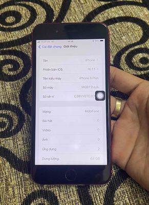 iPhone 8 Plus Đỏ 64GB - Bản Quốc Tế. Mua bán Điện thoại tại Quận 8 Tp Hồ Chí Minh được đăng bởi Thanh Đỗ