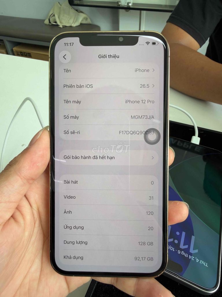 Apple iPhone 12 Pro 128GB Vàng Mã J/A Zin All. Mua bán Điện thoại tại Quận Bình Thạnh Tp Hồ Chí Minh được đăng bởi Tân hình 1