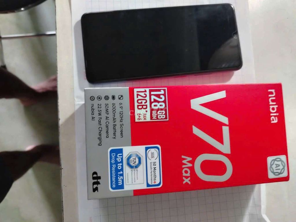 Nubia V70 Max 128GB Xám. Mua bán Điện thoại tại Huyện Bình Chánh Tp Hồ Chí Minh được đăng bởi chuyên nghiệp làm thuê  hình 1