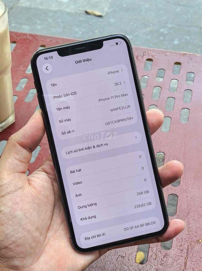 iPhone 11 Pro Max Lock 256GB Xám. Mua bán Điện thoại tại Thành phố Hòa Bình Hòa Bình được đăng bởi Nguyễn Thế Anh hình 1