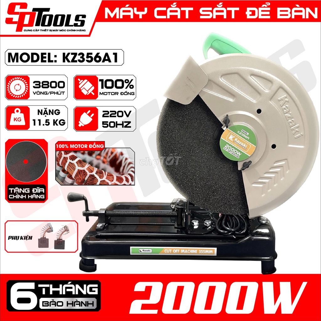 Máy cắt sắt Kazaki KZ356A1. Mua bán Đồ chuyên dụng, Giống nuôi trồng tại Quận 3 Tp Hồ Chí Minh được đăng bởi Si Phạm Tools hình 1