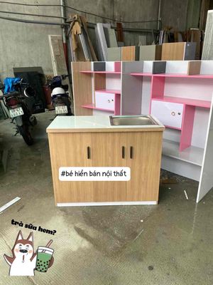 bếp nhựa 1m thiết kế 3 cánh mở, mặt dán gạch men. Mua bán Tủ, kệ gia đình tại Quận 11 Tp Hồ Chí Minh được đăng bởi Nội Thất Gia Đình