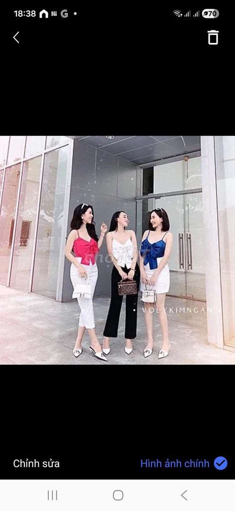 Áo hai dây Nữ Co giãn Freesize dưới 90kg. Mua bán Quần áo tại Thành phố Nha Trang Khánh Hòa được đăng bởi TTrangfashion hình 1