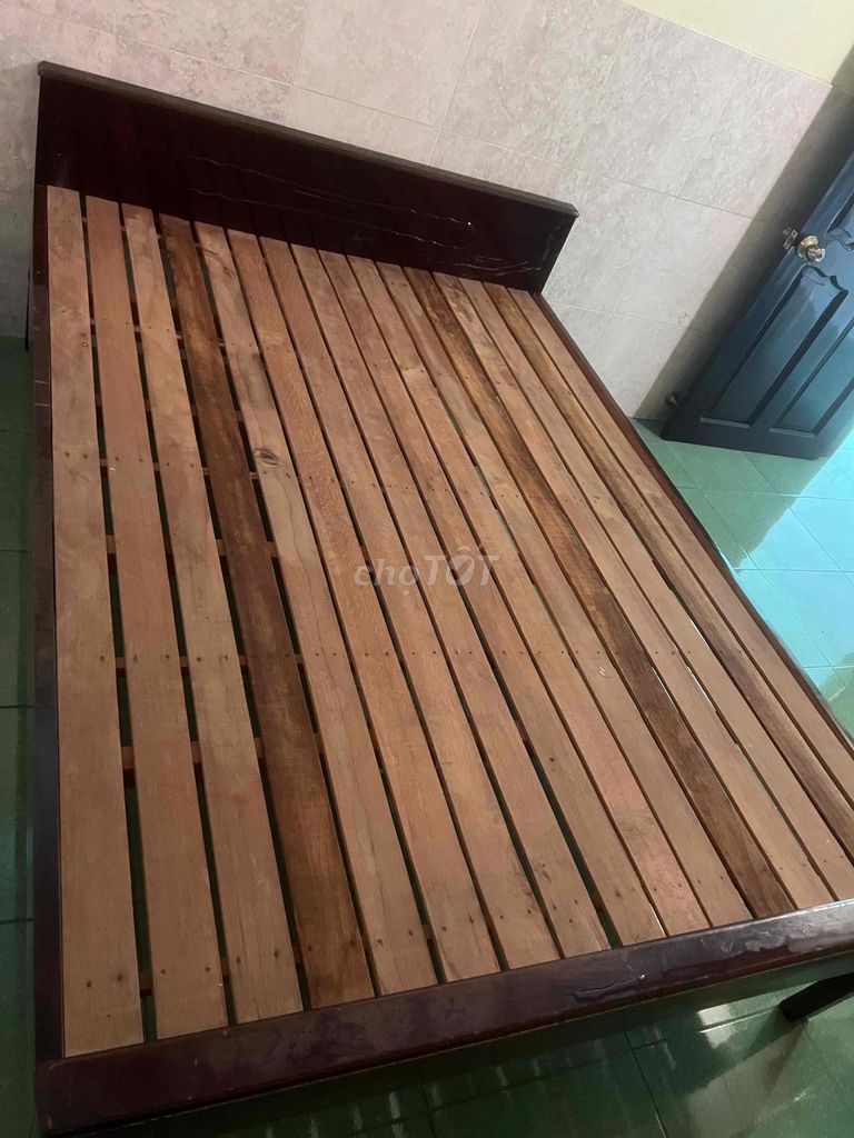 Giường ngủ 1m4x2m Gỗ thao lao. Mua bán Giường, chăn ga gối nệm tại Thành phố Châu Đốc An Giang được đăng bởi Lê Bình Cầm Đồ 2 hình 1