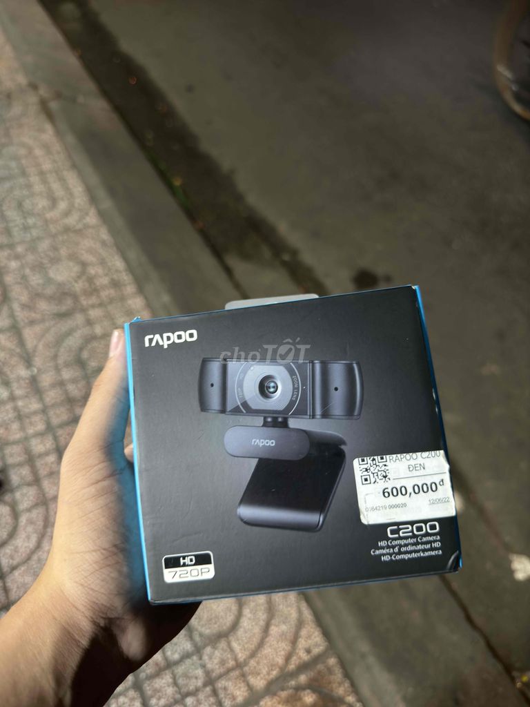 WEBCAM RAPOO C200 LIKENEW FULLBOX CHO ANH EM