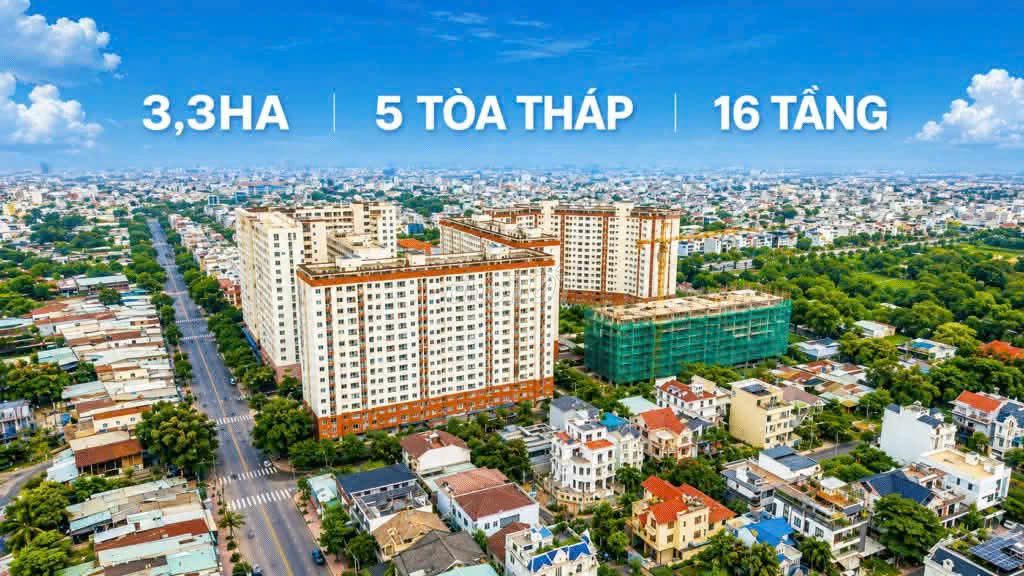 Bán căn hộ Green Town, căn góc 51m2/2pn có ban công, giá CĐT, CK 16%